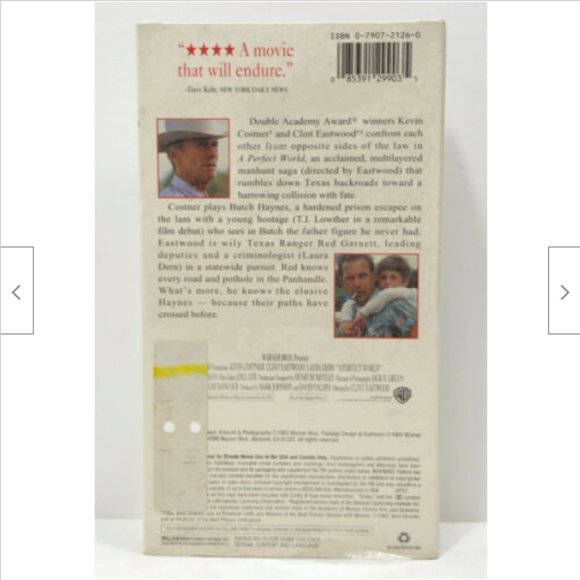 A Perfect World (VHS, 1994) 4940E1M - Picture 4 of 10